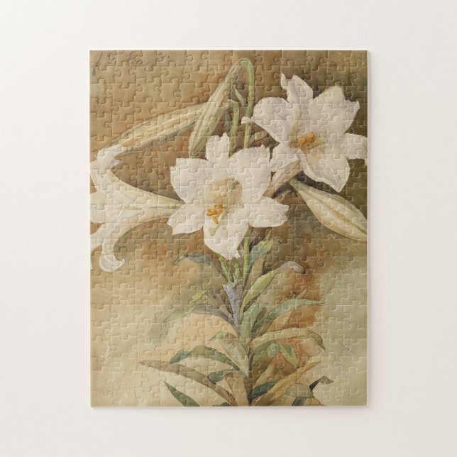 Puzzle La vida de los lirios de Pascua | John La Farge (Vertical)