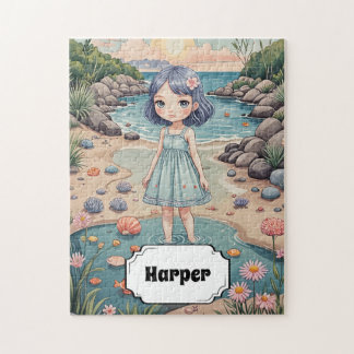 Puzzle La vida de los peatones de playa personalizada