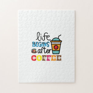 Puzzle La vida del café comienza después del café