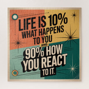 Puzzle La vida es 10% lo que te sucede