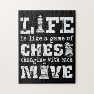 Puzzle la vida es como un juego de ajedrez - cambiar con 