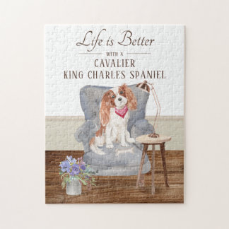 Puzzle La Vida Es Con El Rey Cavalier Charles Spaniel