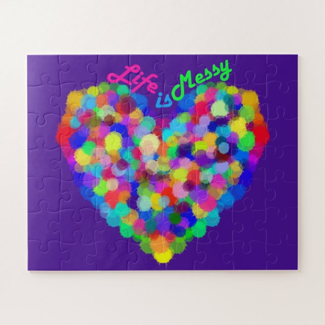 Puzzle La vida es desordenada, y ahí reside la belleza (Horizontal)