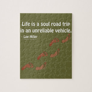 Puzzle La vida es un viaje por carretera del alma en un v