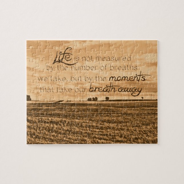 Puzzle La vida no se mide (Horizontal)