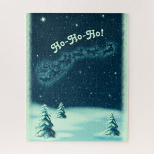 Puzzle La vintage escena de invierno de Sleigh Christmas 