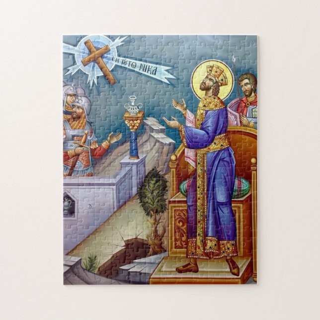 Puzzle La visión de San Constantino Icono Ortodoxo (Vertical)