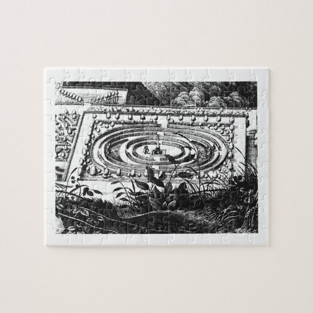 Puzzle Laberinto en Heidelberg, Hortus Palatinus (engravi (Horizontal)