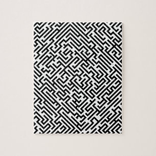 Puzzle Laberinto - modelo blanco y negro
