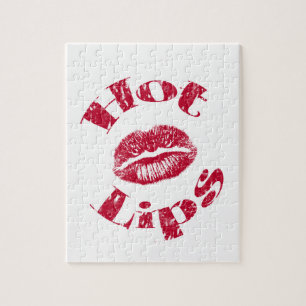 Puzzle Labios calientes, labios rojos