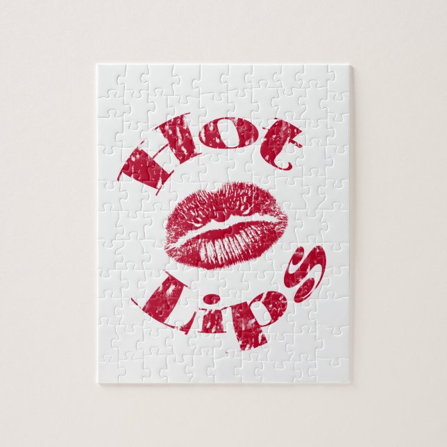 Puzzle Labios calientes, labios rojos (Vertical)