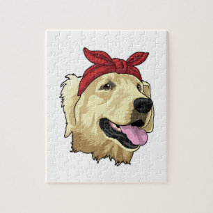 Puzzle Labrador con Bandana