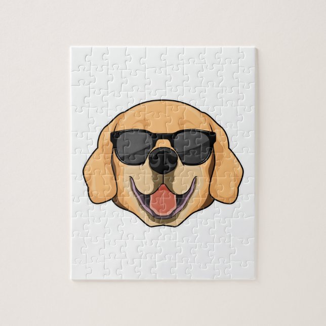Puzzle Labrador con gafas de sol (Vertical)