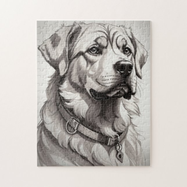 Puzzle Labrador Dog (Vertical)