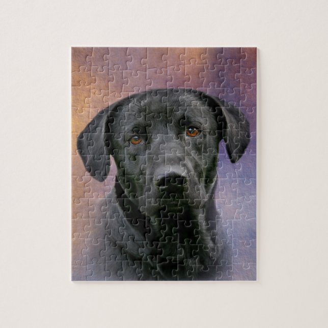 Puzzle Labrador negro (Vertical)