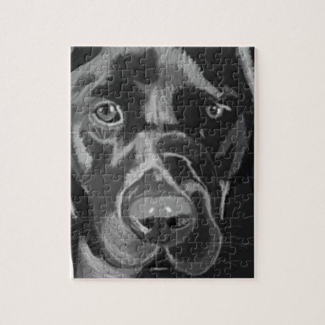Puzzle Labrador negro (Vertical)