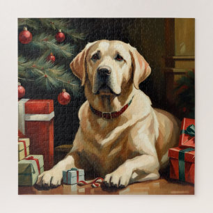 Puzzle Labrador Recuperador Navidades