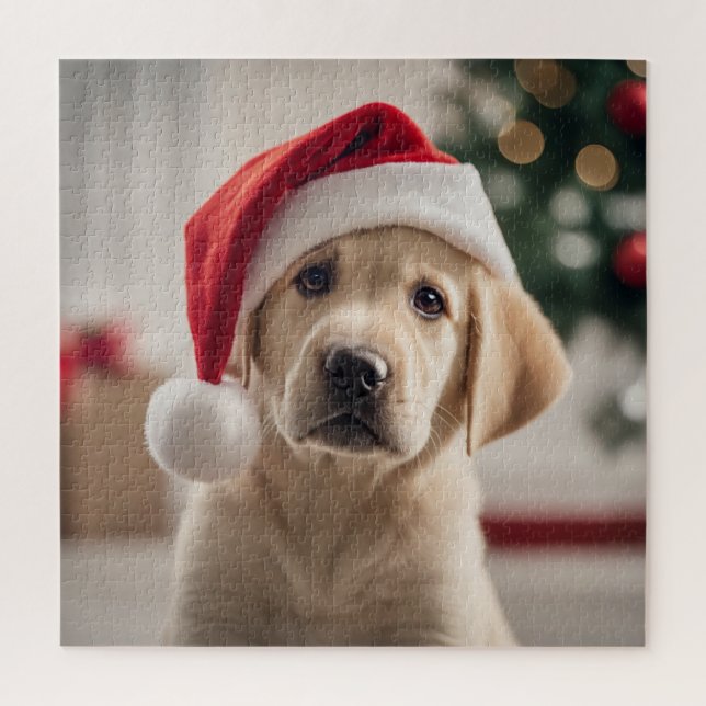 Puzzle Labrador Recuperador Navidades (Vertical)