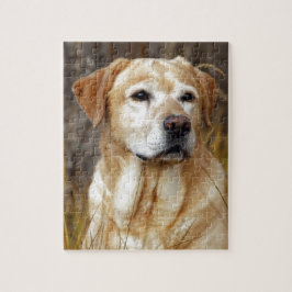 Puzzle labrador retriever amarillo