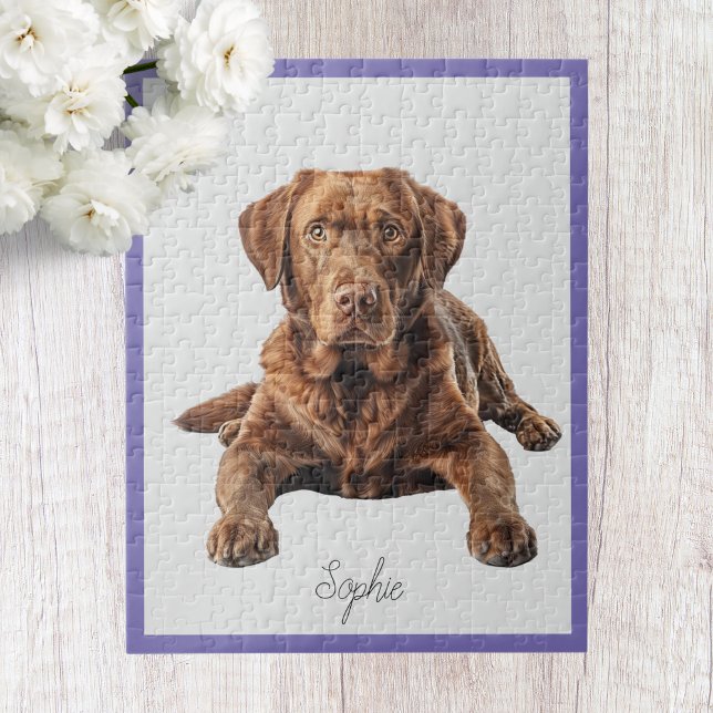 Puzzle Labrador Retriever de Chocolate Personalizado Ador (Subido por el creador)