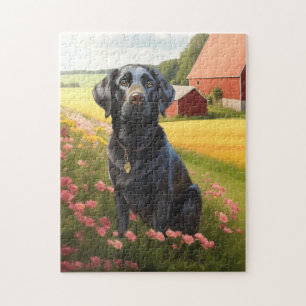 Puzzle Labrador Retriever Negro