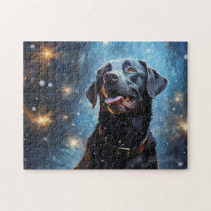 Puzzle Labrador Retriever negro