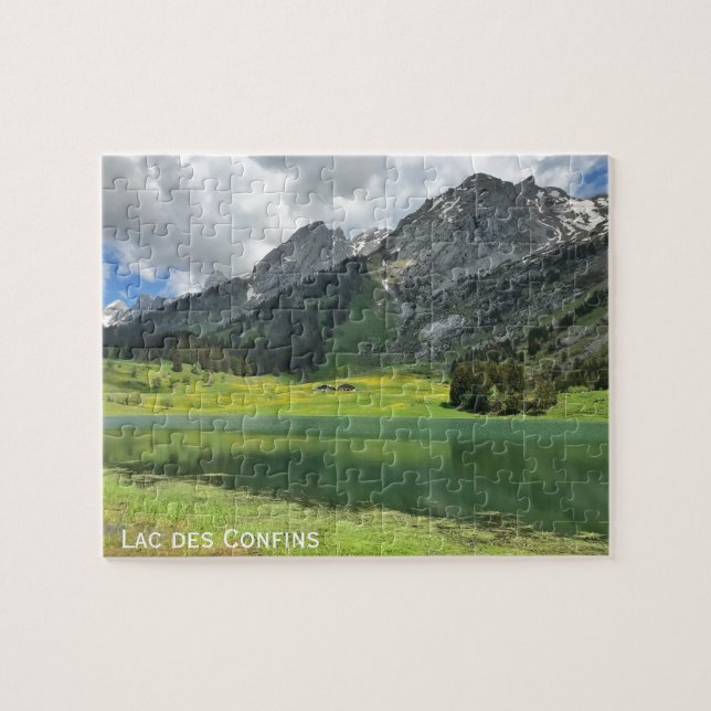 Puzzle Lac des Confins, Les Aravis, Alpes franceses (Horizontal)