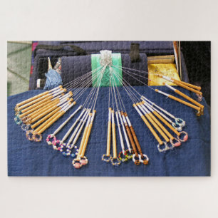 Puzzle Lace haciendo bobinas