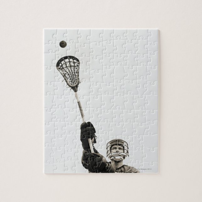 Puzzle Lacrosse Player 3 (Vertical)