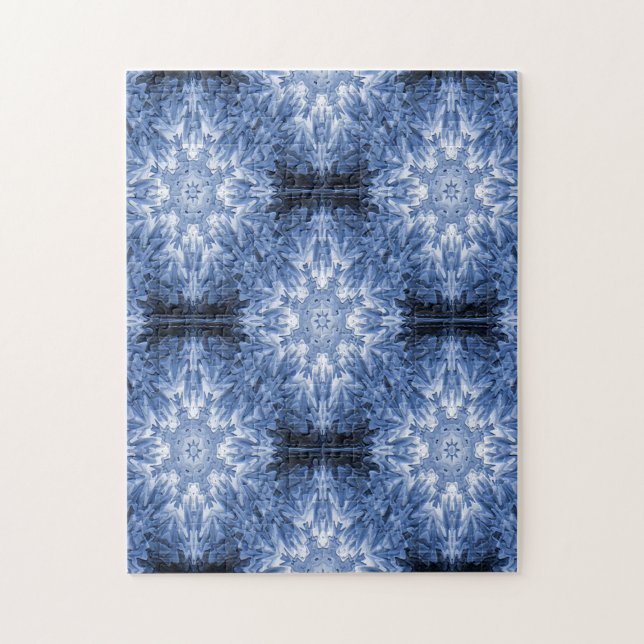 Puzzle Lacy Blue. (Vertical)