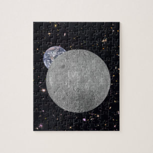 Puzzle Lado oscuro o lejano del cielo estrellado lunar