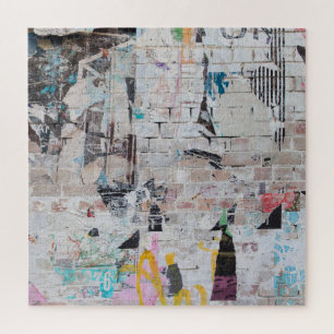 Puzzle Ladrillo agudo: Muro Poster urbano.