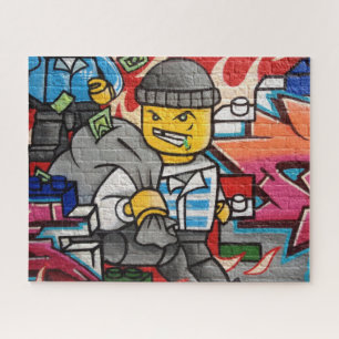 Puzzle ladrón de dibujos animados