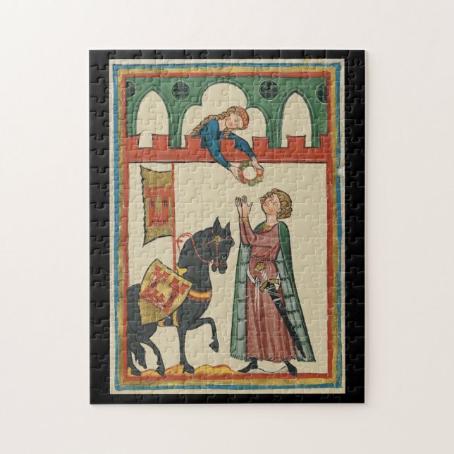 Puzzle Lady Awards Knight A Garland, siglo XIV (Vertical)