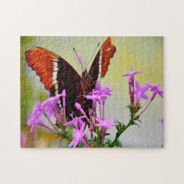 Puzzle Lady Butterfly pintada.