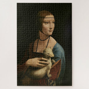 Puzzle Lady con un Ermine-Cecilia Gallerani de Leonardo