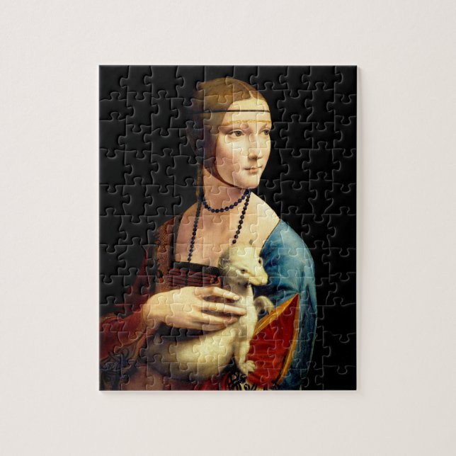 Puzzle Lady con un Ermine de Leonardo Da Vinci (Vertical)