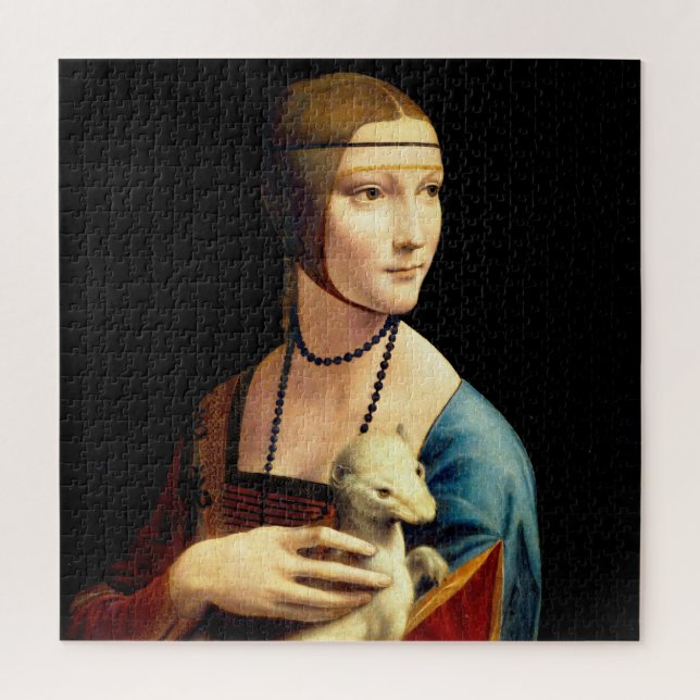 Puzzle Lady con un Ermine de Leonardo Da Vinci (Vertical)