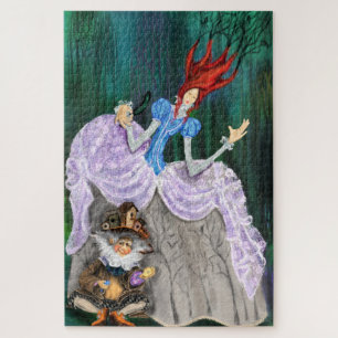 Puzzle Lady Forest y Little Gnome - Fairytale - Fantasía