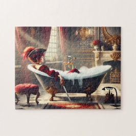 Puzzle Lady Pirate Bath Victorian Nautical Bathroom Gift