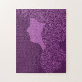 Puzzle Lady Purple