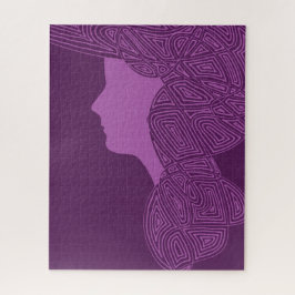 Puzzle Lady Purple