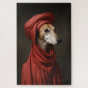 Puzzle Lady Saluki Dog