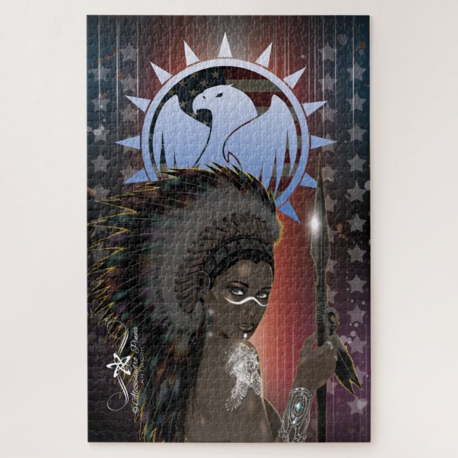 Puzzle Lady Sioux (Vertical)