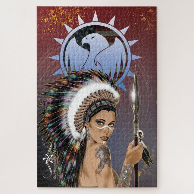 Puzzle Lady Sioux (Vertical)