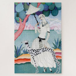 Puzzle Lady with Dalmatian Dog - Helen Dryden