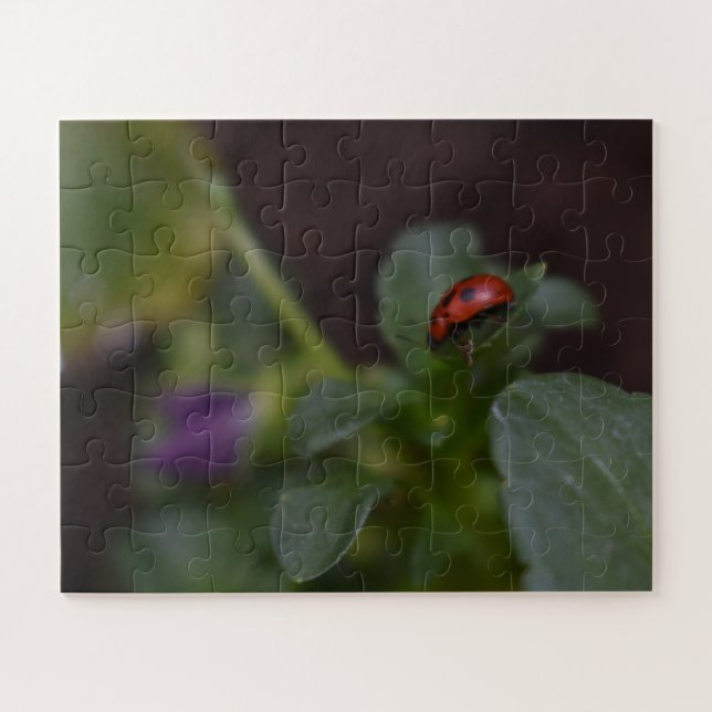 Puzzle Ladybug en Flores (Horizontal)