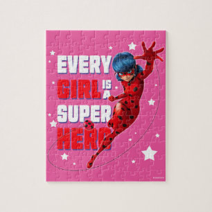 Puzzle Ladybug Todo Chica es un Super Hero
