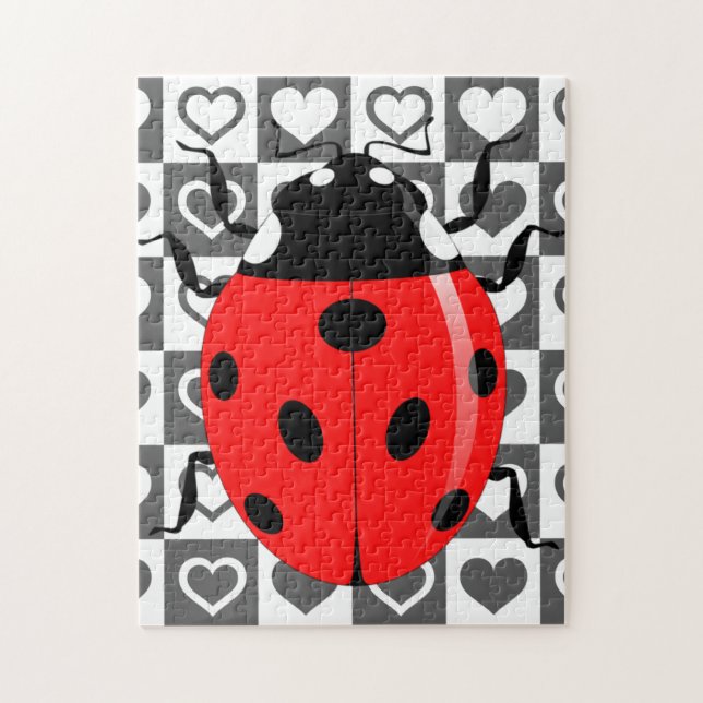 Puzzle Ladybug y Hearts - (Vertical)