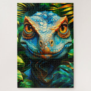 Puzzle Lagarto Azul